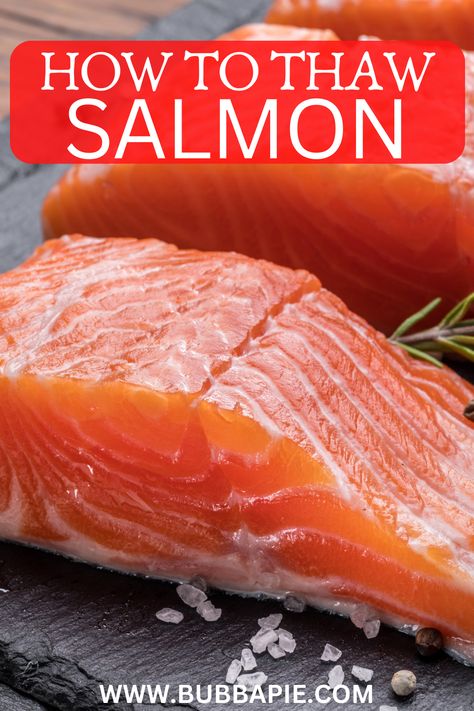 How To Thaw Salmon Quickly, Cooking Salmon From Frozen, How To Cook Fresh Salmon, How To Cook Frozen Salmon, Frozen Salmon Recipes Baked, Frozen Salmon Recipes, Cooking Frozen Salmon, Salmon Recipes Stove Top, Microwave Salmon