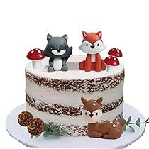 Woodland Theme Party, Woodland Cake Topper, Woodland Baby Shower Decorations, Woodland Cake, Animal Cupcakes, Wild One Birthday Party, First Birthday Party Decorations, Baby Shower Woodland Theme, Animal Cake