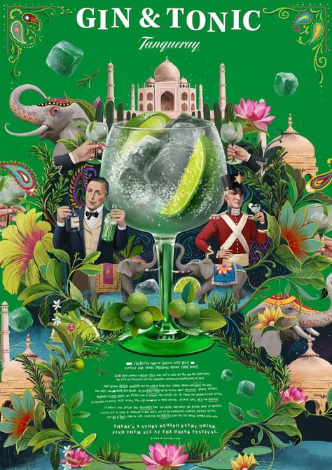 Gin Festival, Collage Art Projects, Event Poster Design, Mary I, Poster Design Inspiration, Collage Poster, Graphic Design Layouts, Collage Design, Graphic Design Fun