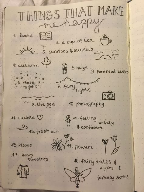 Aesthetic Bulletin Journal Ideas, Things That Makes Me Happy Journal, Bujo Things That Make Me Happy, Things That Make Me Happy Doodles, Happy Sketches Inspirational, Journal Things That Make Me Happy, Happy Journal Pages, Things That Make Me Happy Journal Page, Doodle Journal Aesthetic