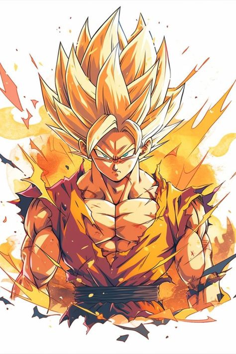 Goku Digital Art, Drawing Dragon Ball Art, Kakarot Wallpaper, Wallpapers Dragon, Goku Artwork, Dragon Ball Fanart, Goku Fanart, Goku Art, Goku Drawing