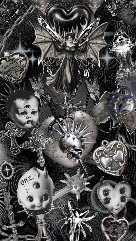 #gothaesthetic #halloween #blackandwhite #horroraesthetic #aesthetic Grunge Halloween Wallpaper, Creepy Collage, Alternative Aesthetic Wallpaper, White Goth, Creepy Photos, Goth Wallpaper, Dark Grunge, Gothic Aesthetic, Edgy Wallpaper