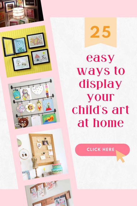 Are you looking for creative and fun ways to show off your kids' amazing artwork? You're in luck! Here are 25 easy and creative ways to display kids art at home that will make your kiddos feel extra special while bringing some fun and personality to your walls. Read on to find out how to make your home an art gallery that your children will be proud to show off. Artwork At Home, Diy Kids Art Display, Displaying Kids Artwork, Art Display Kids, Art At Home, Amazing Artwork, Kids Artwork, Artwork Display, Templates Printable Free