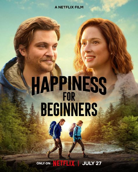 Happiness For Beginners, Film Romance, Top Movies To Watch, Ellie Kemper, Luke Grimes, Mountain Love, Film Netflix, Romance Film, Movies To Watch Online