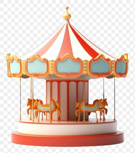 Merry Go Round Illustration, Disney New Year, Merry Go Round Carousel, Lion Dance, Png Text, Merry Go Round, Carnival Themes, Carousel Horses, Carousel