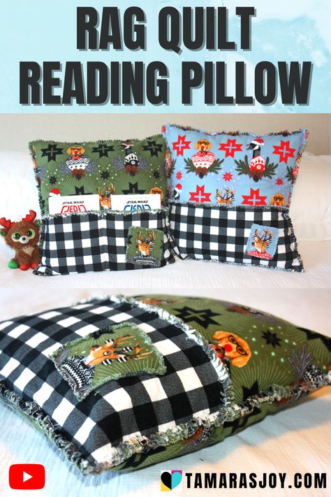 Diy Pillowcases Easy, Easy Reading Pillow Pattern Free, Reading Pillows For Kids Pattern, Reading Pillows For Kids Free Pattern, Reading Pillow Pattern Free, Pocket Pillow Pattern Free, Reading Pillows For Kids, Book Pillow Pattern, Things To Sew For Kids