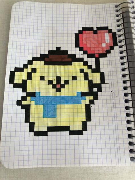 Checkered Drawing, Pixel Kawaii, Graph Paper Drawings, Easy Pixel Art, Pixel Drawing, Pixel Art Grid, Graph Paper Art, Pix Art, Pixel Art Design