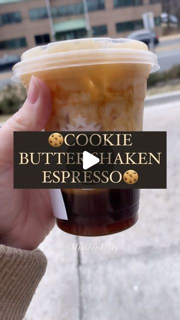 Cookie Butter Starbucks Drink, Shaken Espresso Starbucks Order, Blonde Espresso Starbucks Drinks, Starbucks Blonde Espresso Drinks, Shaken Espresso Starbucks, Starbucks Cookies, Starbucks Holiday Drinks, Brown Sugar Syrup, Healthy Starbucks