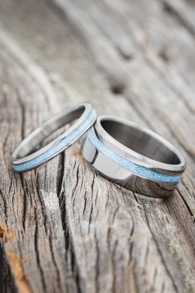 Turquoise Wedding Bands, Elk Antler Wedding Band, Matching Wedding Band Sets, Turquoise Wedding Band, Antler Wedding Band, Wide Wedding Bands, Matching Wedding Rings, Staghead Designs, Turquoise Wedding