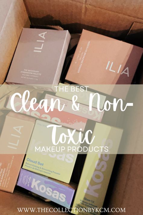 Looking for clean and non-toxic makeup options? Click the link for a list of my favorite clean and non-toxic makeup products. Makeup contains a large number of harsh and toxic ingredients that have a negative effect on our health. In an effort to steer clear of putting unnecessary chemicals on my skin, I researched the best clean makeup products. Best Clean Foundation, Best Non Toxic Makeup, Healthy Makeup Products, Best Clean Makeup, Clean Makeup Products, Clean Makeup Brands, Non Toxic Makeup Brands, Toxin Free Makeup, Beauty Education