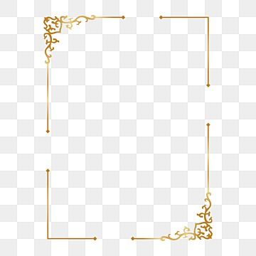 Golden Boarders, Png Borders Frames, Border Frame Design Graphics, Certificate Border Design Frames, Frame Border Design Simple, Golden Border Design, Square Border Design, Square Border Png, Golden Border Frame