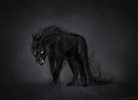 Wolf Concept, Scary Wolf, Shadow Creatures, Shadow Monster, Shadow Wolf, Dark Spirit, Dark Creatures, Fantasy Wolf, Creature Artwork