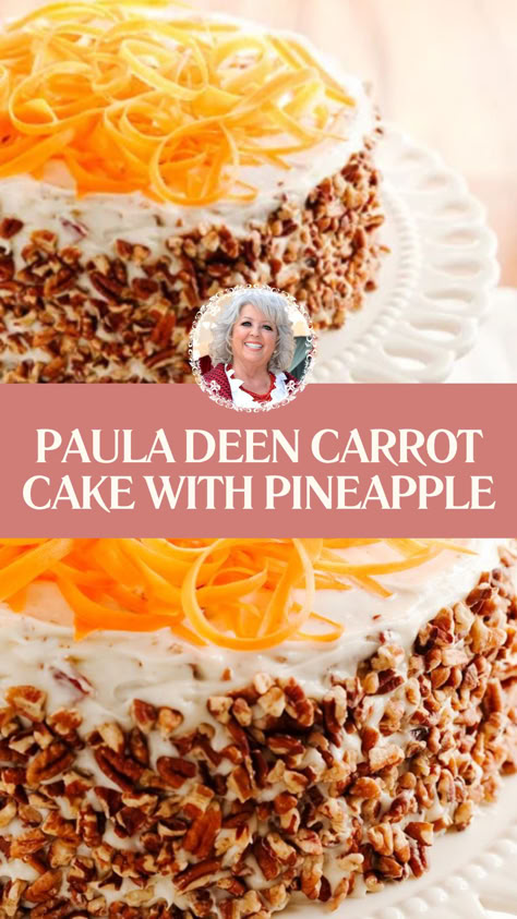 Paula Deen Carrot Cake With Pineapple Carrot Cake Recipe With Crushed Pineapple, Tropical Carrot Cake, Carrot Pineapple Bundt Cake, Carrot Cake Pineapple Recipe, How To Decorate A Carrot Cake Ideas, Carrot Cake With Pineapple And Raisins, Best Carrot Cake Recipe With Pineapple And Coconut, Carrot Cake With Pineapple And Coconut, Paula Deen Desserts