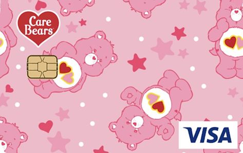 Cute Debit Card Design, Bank Card Design Ideas, Credit Card Design Ideas, Debit Card Design, Dibujos Toy Story, Credit Card Design, Visa Debit Card, Bear Signs, Gift Card Design