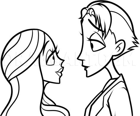 How To Draw Victor And Emily, Step by Step, Drawing Guide, by Dawn | dragoart.com Victor And Emily Drawing, Victor Drawing, Corpes Bride Drawings, Victor And Emily, Easy Corpse Bride Drawings, Meaningful Drawing, Corpse Bride Drawing Easy, Corpse Bride Painting Easy, Emily Corpse Bride Drawing