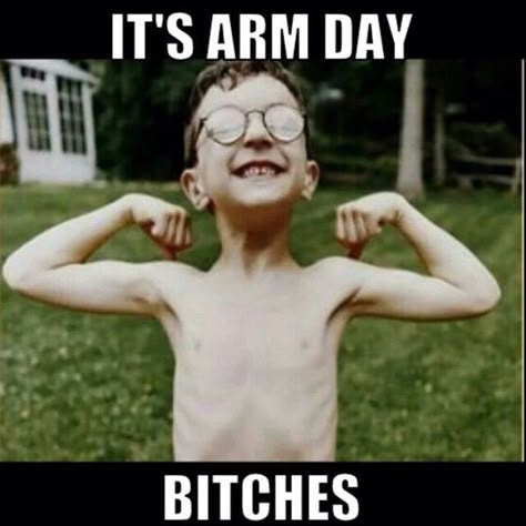 Arm Day Meme, Arm Day Gym, Funny Workout Pictures, Gym Jokes, Gym Meme, Workout Memes Funny, Gym Funny, Workout Pics, Fitness Humor