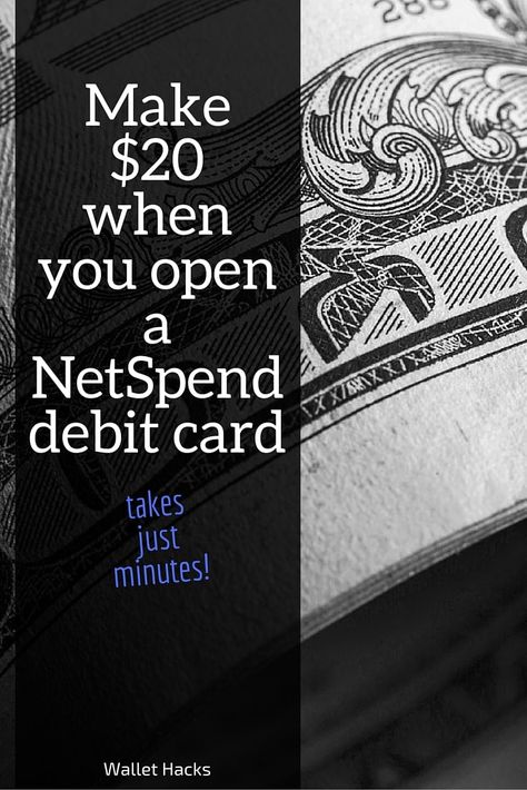 Referral hunting is fun and can net you a little bit of side cash -- get $20 when you open a NetSpend debit card with our referral! | make money | make money with referrals | earning with referrals | how to make money with referrals | referral links || Wallet Hacks Netspend Card, Thirty Seconds, Making A Budget, Money Cards, Earn Extra Money, Smart Money, Debit Cards, Investing Money, Online Earning