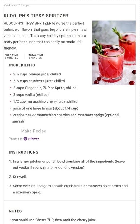 Rudolph Tipsy Punch, Rudolphs Tipsy Spritzer, Rudolph Tipsy Spritzer, Rudolph’s Tipsy Spritzer, Easy Slider Recipes, Seasonal Drinks, Brunch Drinks, Scottish Recipes, Party Food Platters