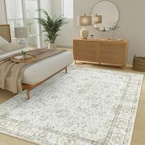 Runners In Bedroom, Bedroom Rugs Under Bed, Boho Beach Bedroom, Rug Under Bed, Cream Living Room, Rugs 8x10, Rug For Dining Room, Living Room Cleaning, Cream Living Rooms