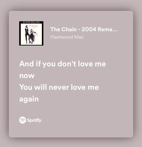 The Chain Tattoo Fleetwood Mac, Go Your Own Way Fleetwood Mac, The Chain Lyrics, The Chain Fleetwood Mac, Fleetwood Mac The Chain, Fleetwood Mac Quotes, Fleetwood Mac Aesthetic, 90s Lyrics, Mac Aesthetic