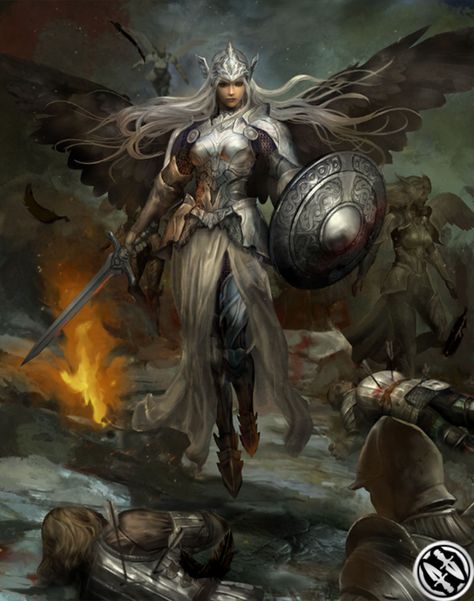 Valkyrie Art - Mobius Final Fantasy Art Gallery Angle Warrior, Dark Valkyrie, Biblical Drawings, Mobius Final Fantasy, Valkyrie Tattoo, Viking Cosplay, Warrior Goddess, Costume Making, Oc Inspiration