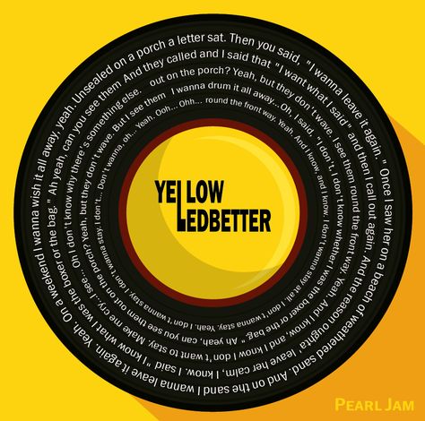 Pearl Jam Yellow Ledbetter Songs Playlist Cover, Yellow Ledbetter, Jeremy Fitzgerald, Nicola Yoon, Top 100 Songs, Songs Playlist, New Girlfriend, Song Playlist, Pearl Jam