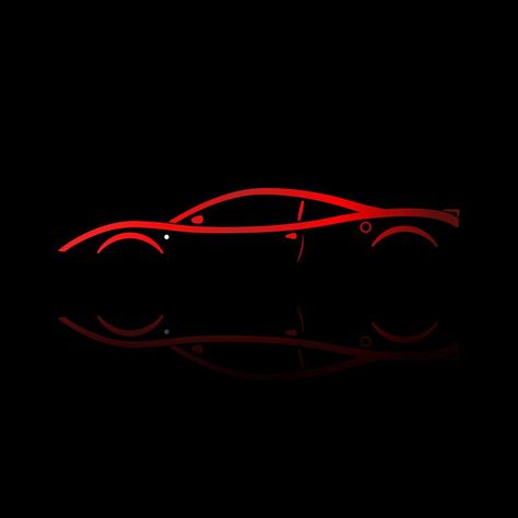 Sports Cars Lamborghini, Car Logo Design, Mobile Car Wash, Automotive Logo Design, Red Sports Car, Retail Store Interior Design, Adobe Illustrator Design, Car Silhouette, Photoshop Design Ideas