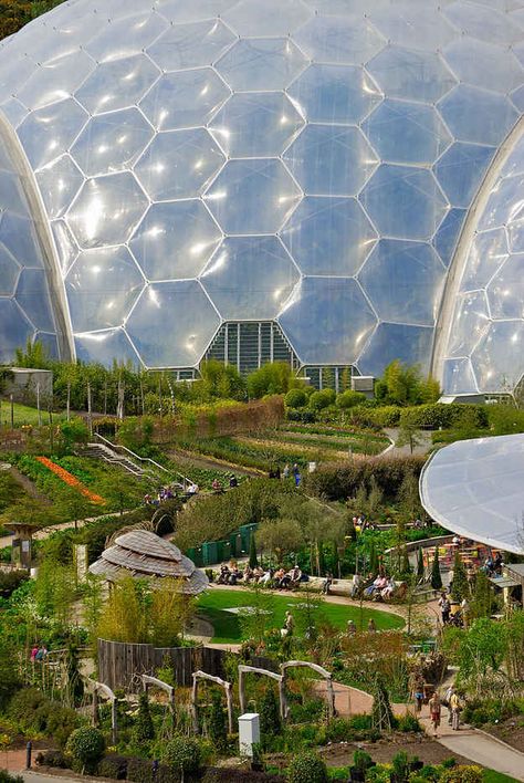 21 Exotic Locations Proving The Future Is Now St Austell Cornwall, The Eden Project, Eden Project, The Eden, Cornwall England, The Future Is Now, Exotic Places, Kew Gardens, Future City