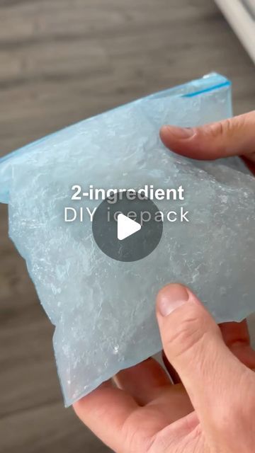 Levi Jensen on Instagram: "👆Every parent should know this  This is the best ice pack we’ve ever used, because it never freezes solid, making it very flexible.   It also gets extremely cold because of the reaction between the alcohol and water.   🌟How to make it: Combine one part rubbing alcohol and one part water in a plastic baggy, then place in your freezer.   For extra security, you can double bag it.   #healthyfamily #diy #iamthevariable" Rubbing Alcohol Ice Pack, Alcohol Ice Pack, Flexible Ice Pack Diy, Ice Packs With Alcohol, Homemade Ice Pack, Diy Ice Pack, Frozen Bag, How To Make Jelly, Frozen Water