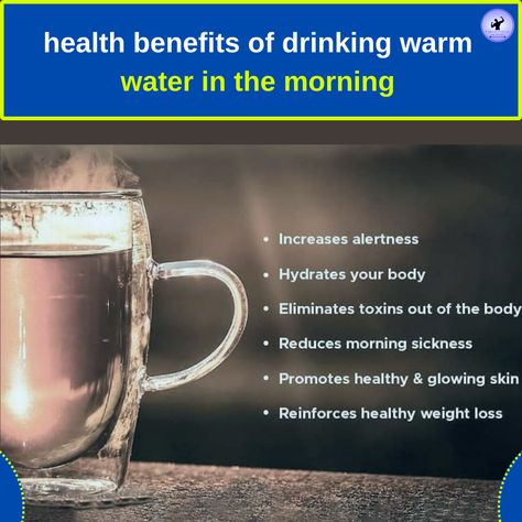 health benefits of drinking warm water in the morning Benefits Of Drinking Warm Water, Warm Water In The Morning, Warm Water Benefits, Benefits Of Water, Water Health, Drinking Hot Water, Water In The Morning, Water Benefits, Morning Drinks