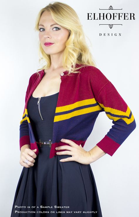 Channel your inner Captain Marvel with this lovely new line of superhero cardigans Marvel Bounding, Marvel Disneybound, Geeky Fashion, Nerd Fashion, Disney Bounding, Harry Potter Outfits, Disney Inspired Outfits, Marvel Shirt, Fandom Outfits