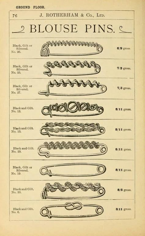 Sewing Ephemera, Sewing Journal, Etiquette Vintage, Vintage Sewing Notions, Images Vintage, Shawl Pins, Safety Pins, Logo Vintage, Vintage Printables