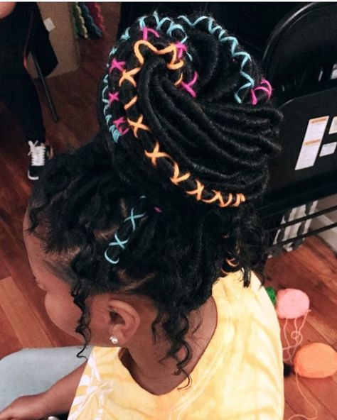 Locs yarn locs Yarn Locs, Hair Yarn, Cornrows Braids For Black Women, Bold Hair Color, Faux Locs Hairstyles, Braids Hairstyles Pictures, Afro Textured Hair, Hair Twist Styles, Goddess Locs