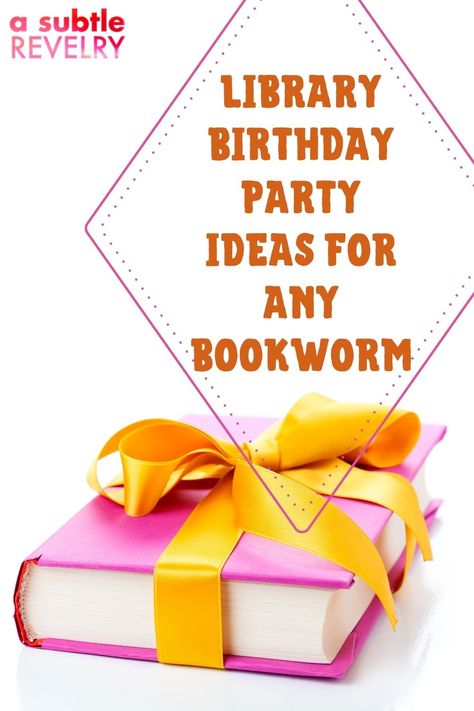 Are you a bookworm looking for a spectacular library birthday party idea? If so, you have come to the right place! Having a theme that displays what you love for your birthday party makes it extra special, and what is more magical than a vintage library setting surrounded by imagination for your party? Take a look at this article by A Subtle Revelry for more details on how to make that happen now! #libraryparty #librarybirthdayidea #bookwormparty birthdaypartyinalibrary Bookworm Party Ideas, Library Birthday Party Theme, Library Birthday Party, Library Themed Party, Summertime Sangria, Bookworm Party, Awesome Party Favors, Best Library, Low Calorie Cocktails