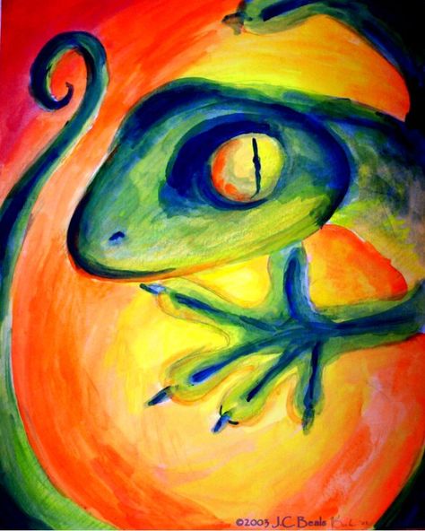 Gecko Painting, Relax Illustration, Gecko Wall Art, Mexican Paintings, Art Pole, Teen Art, Paint Canvas, Art Abstract Painting, Oil Pastel Art