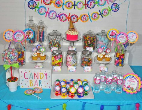 Candy Sweet Shoppe Sweet Shop Party, Candyland Birthday Party, Candy Theme Birthday Party, Candy Themed Party, Candy Land Birthday, Sweet Images, Candy Land Birthday Party, Rainbow Party Decorations, Candy Birthday