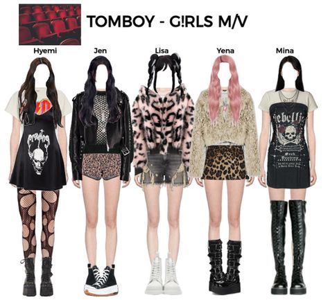 W4yvvvvv on ShopLook | The easiest way to find the perfect outfit Kpop Leather Outfit, V Outfit, Goth Leggings, Movie Theatre Seats, Acdc Shirt, Goth Boots, Performance Outfits, Converse Run Star, Leopard Skirt