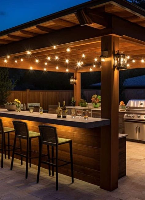 Outdoor Archives - Page 2 of 4 - Unique Design Blog Bbq Area Ideas, Rustic Outdoor Kitchens, Outdoor Grill Station, Waterfall Island, Outdoor Gathering Space, Pool House Designs, Outdoor Fireplace Designs, Outdoor Kitchen Bars, Outdoor Kitchen Plans