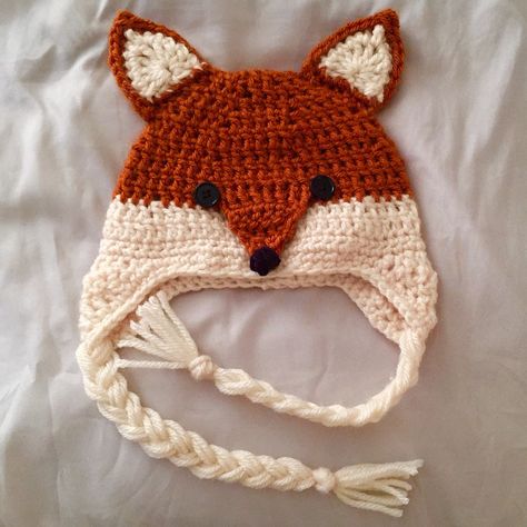 Crochet Baby Fox Hat, Crochet Fox Hat And Scarf, Knit Fox Hat, Fox Hat Crochet Pattern Free, Fox Hat Knitting Pattern, Fox Hat Pattern Free, Crochet Fox Beanie, Knit Fox Hat Pattern, Fox Crochet Hat