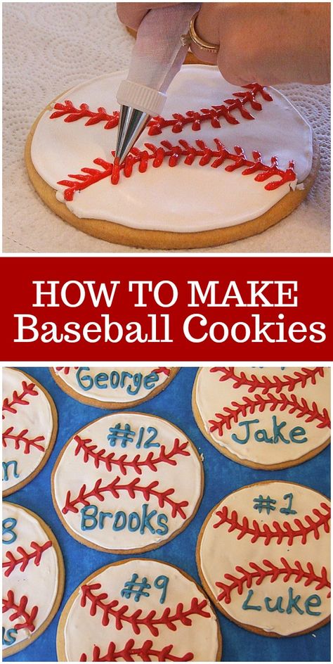 Baseball Desserts, Decorator Cookies, Baseball Treats, Baseball Snacks, Sports Cookies, Baseball Cookies, Baseball Ideas, Baseball Mitt, Baking Crafts