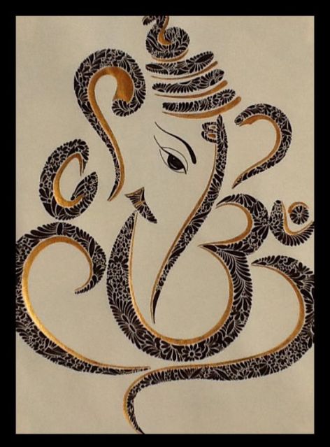 Arte Ganesha, Ganesha Drawing, Ganesh Art Paintings, Ganesha Tattoo, Elephant God, Ganesh Ji, Lord Ganesha Paintings, Ganesh Art, Ganesha Painting