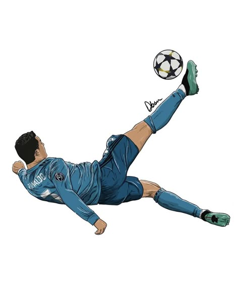 Ronaldo Bicycle Kick Drawing, Cristiano Ronaldo Painting, Cristiano Ronaldo Cartoon, Cr7 Drawing, Football Art Drawing, Cristiano Ronaldo Drawing, Ronaldo Drawing, Ronaldo Art, Easy Graffiti