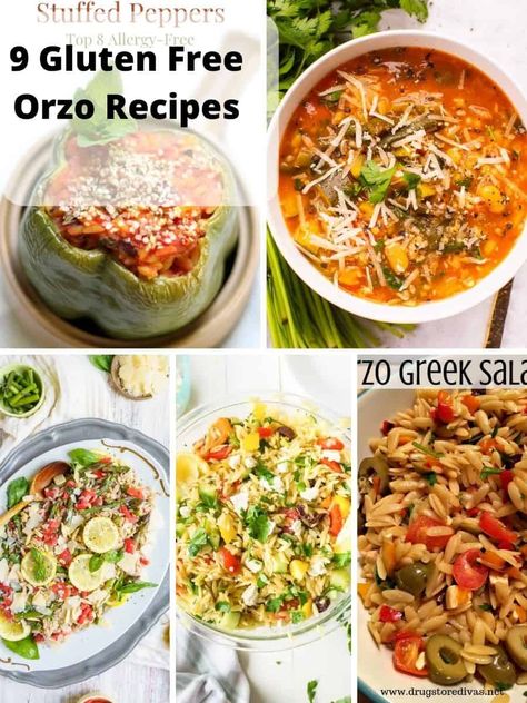 If you’re craving some orzo but you are on a gluten free diet or have celiac disease, fear not! Here are some amazing gluten-free orzo recipes to inspire you and are great in soup too. In this post I’ll also discuss what orzo is and which is healthier, orzo or rice! Gluten Free Orzo Recipes, Gluten Free Orzo, Lemon Orzo Salad, Orzo Soup Recipes, Greek Orzo, Greek Orzo Salad, Recipes Greek, Lemon Soup, Chicken Noodle Soup Easy