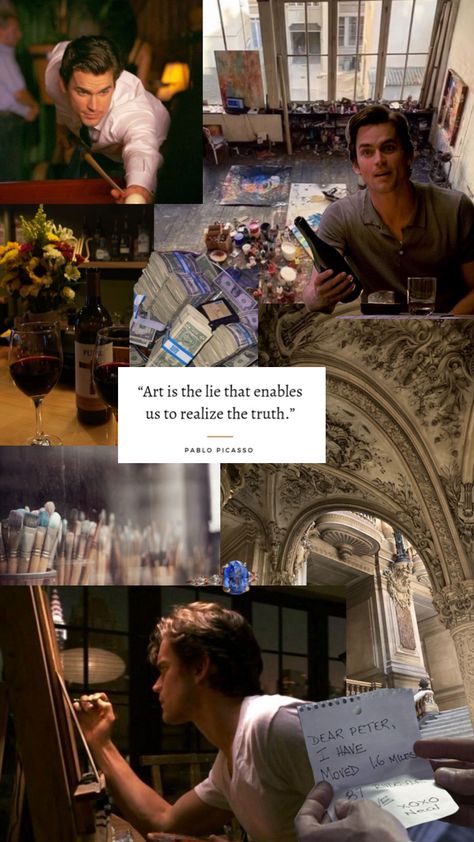 #nealcaffrey #whitecollar #art #mattbomer #nyc #aesthetic #nealcaffreyaesthetic Neal Caffrey Aesthetic, Matt Bomer White Collar, Neal Caffrey, Fictional Men, Nyc Aesthetic, Matt Bomer, Attractive Guys, Pablo Picasso, I Don T Know