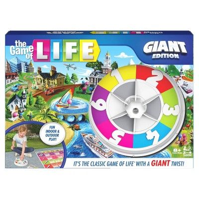 Giant Life Game, Family Games For Kids, Family Board Game, The Game Of Life, Fun Outdoor Games, Game Of Life, Giant Games, Action Cards, Family Boards