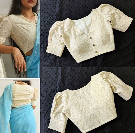 Celebrities Blouse Designs, Latest White Blouse Designs, Blouse Patterns For Cotton Sarees, Plain Saree Blouse Designs Latest, Simple White Blouse Designs, White Blouse Designs For Saree Cotton, White Cotton Blouse Designs, Plain Blouse Designs Latest Fancy, Plain White Blouse Designs For Saree