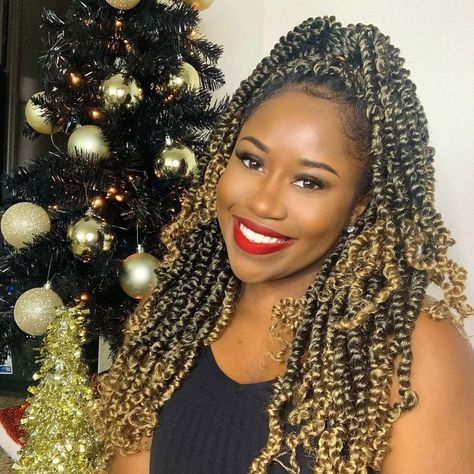 Ombre pre-twisted passion twist hair. Ombre Passion Twists, Passion Twist Hair, African Gold, Passion Twists, Braids Hairstyles For Black Women, Hair Braiding Styles, African Hair Braiding, African Hair Braiding Styles, Braiding Styles