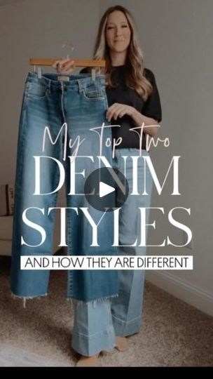 Wide Leg Crop Jeans Outfit, Jean Trousers Outfit, Many Outfits, Outfits For Fall, Trouser Outfit, Work Casual, Wide Leg Jeans, Denim Fashion, Leg Jeans