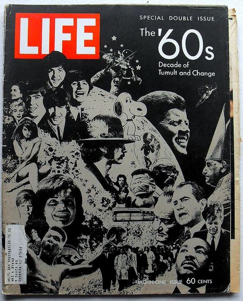 Life Magazine 1969 Vintage 1960s Cover by Christian Montone, via Flickr  I wish I had this ! Mundo Hippie, Life Magazine Covers, Muhammed Ali, Life Cover, Art Appliqué, Bd Comics, Norman Rockwell, Vintage Life, People Magazine