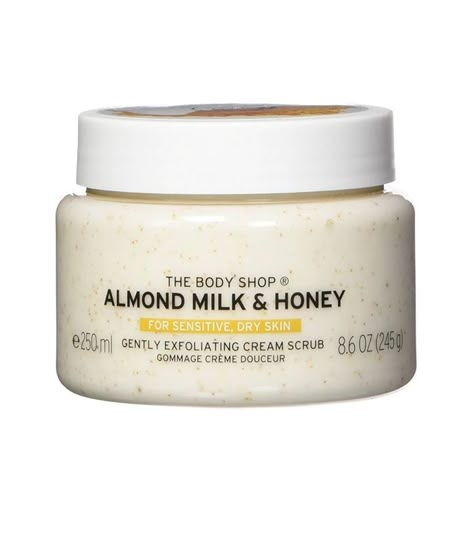 Body Scrub The Body Shop, The Body Shop Almond Milk And Honey, The Body Shop Body Wash, Body Shop Body Scrub, The Body Shop Scrub, Honey Body Care, Best Body Exfoliator, Body Scrub Products, Honey Body Scrub